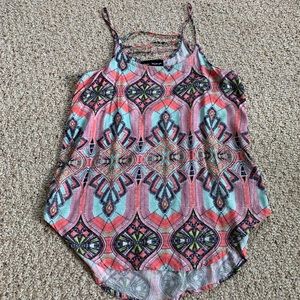 Fun print tank top